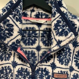 Vineyard Vines Sherpa Fleece Half-Zip Pullover XL